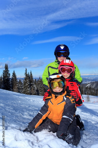 Kids skiers