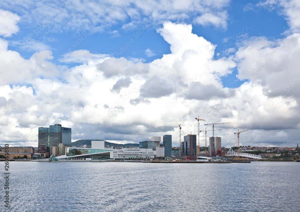 The operahouse in the harbor of Oslo The operahouse in the harbor of Oslo