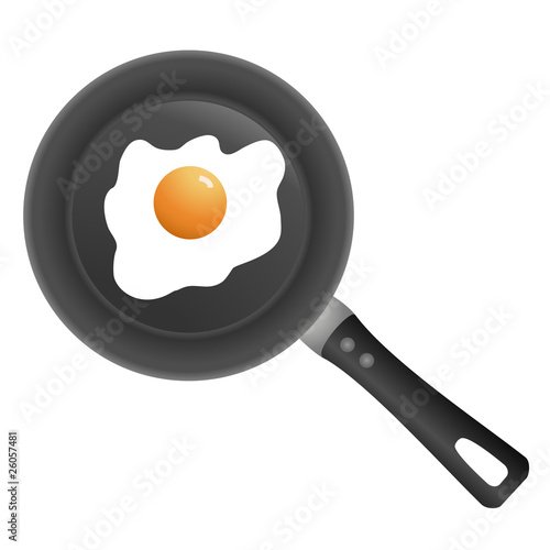 Pfanne mit Spiegelei