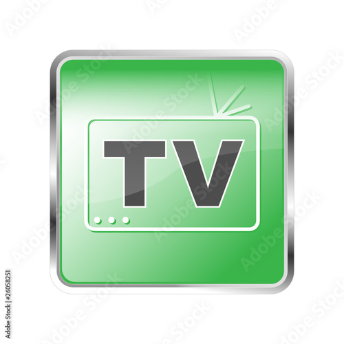 TV Screen Button grün