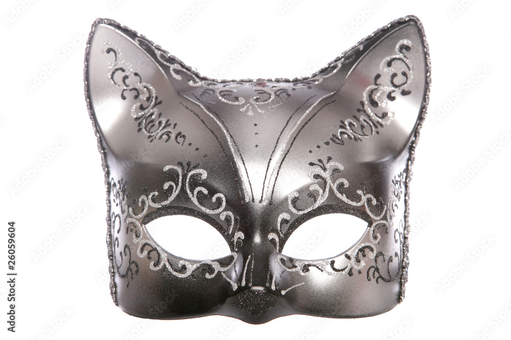 Naklejka premium cat masquerade mask cutout