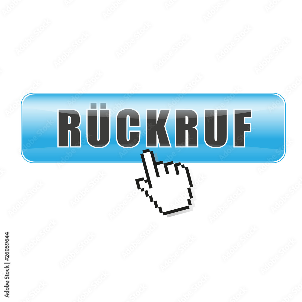 Rückruf Button blau