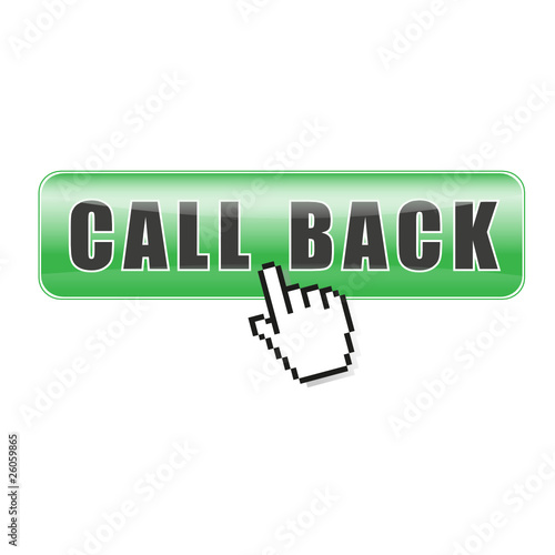 call back Button grün