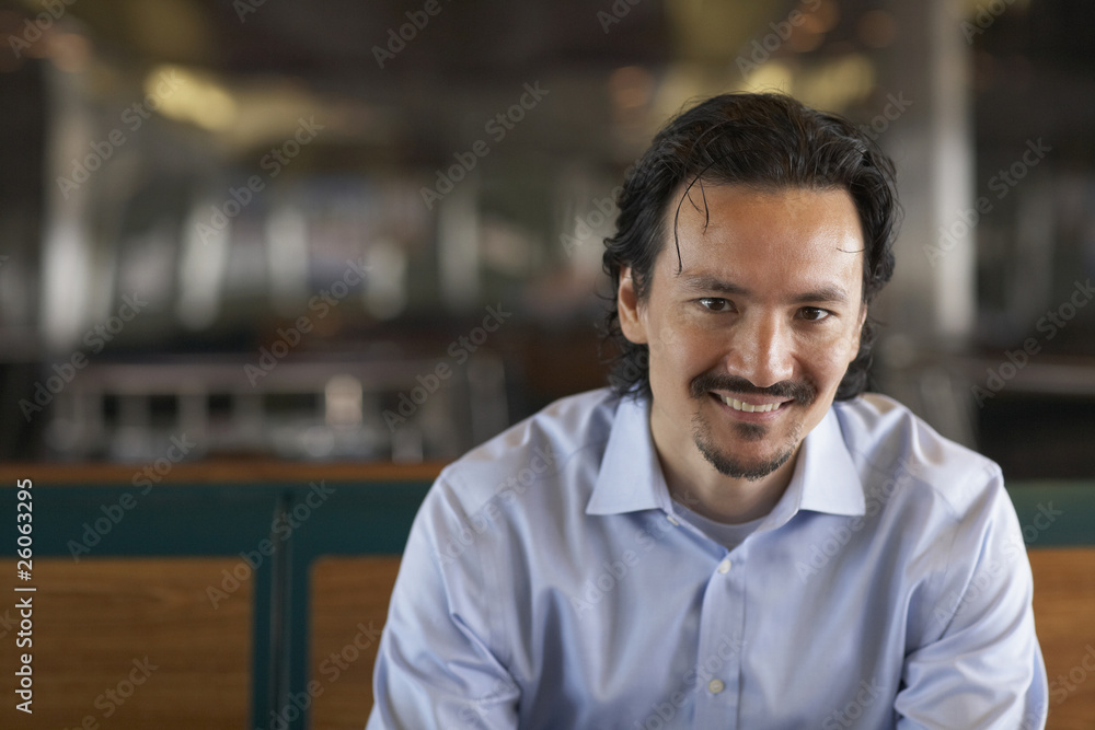 Smiling mixed race man Smiling mixed race man