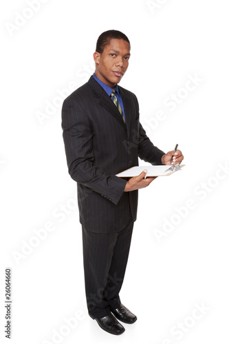 businessman - clipboard questionnaire photo