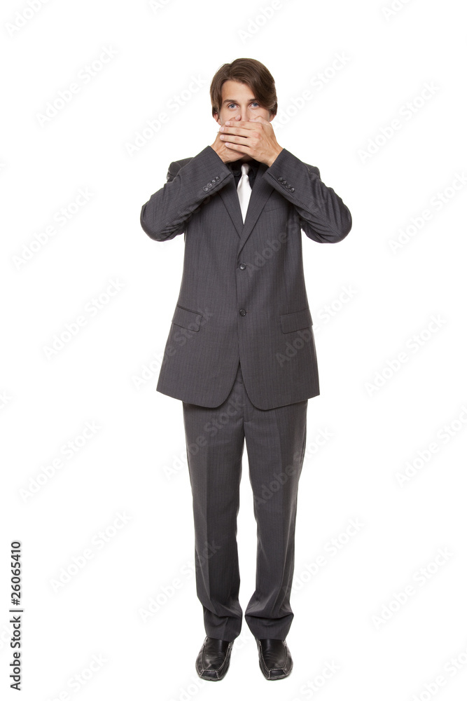 businessman - speak no evil businessman - speak no evil
