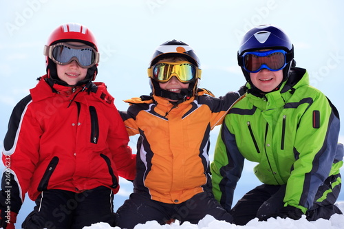 Happy children in ski clothing © Marzanna Syncerz
