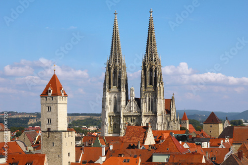 Regensburg mit Dom - Regensburg w/ Cathedral (UNESCO site)