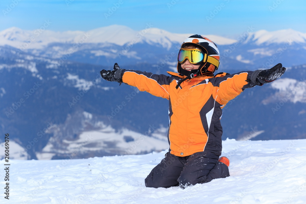 Young Boy Skier