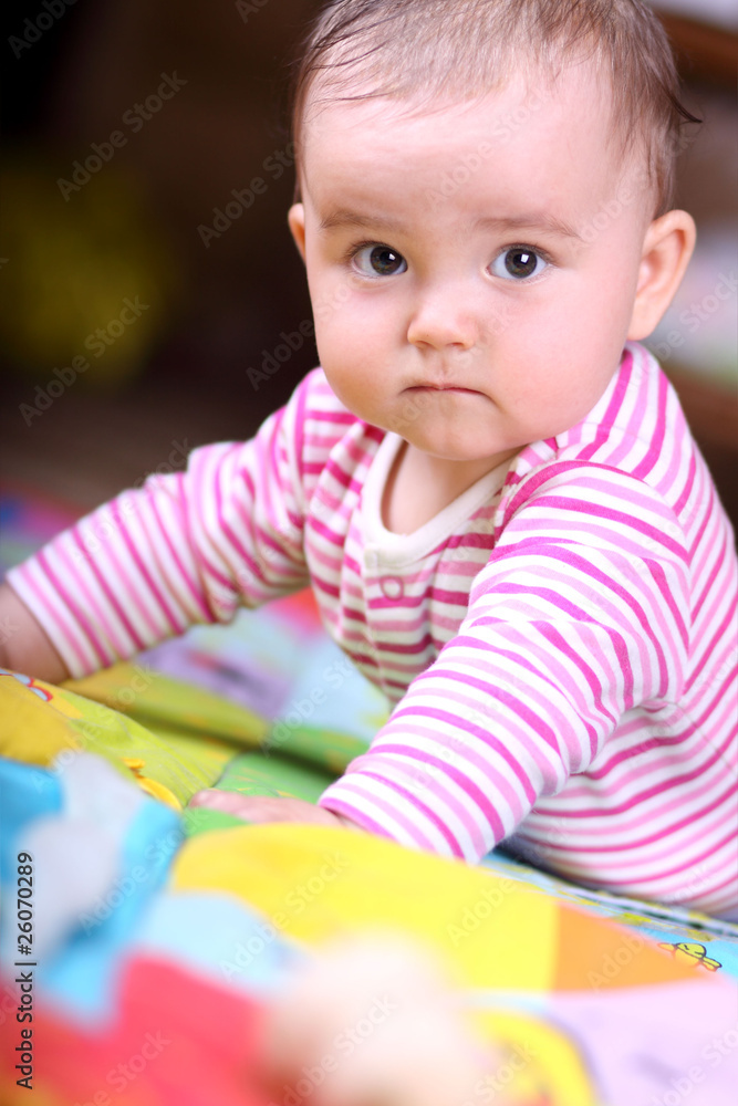 baby crawling