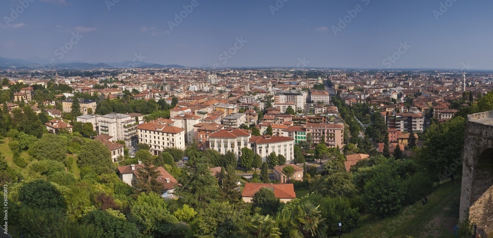 Panorama of a town Bergamo