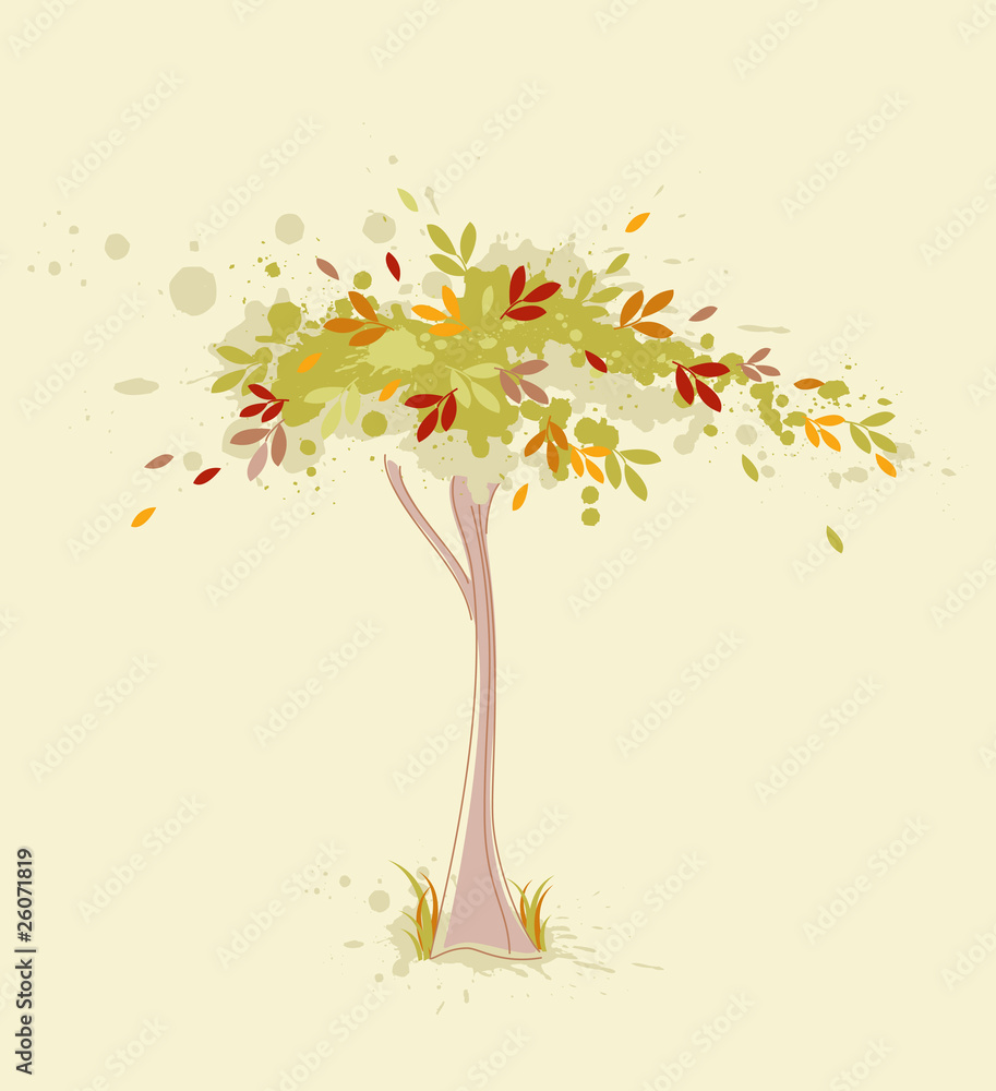 Fototapeta premium Autumn tree