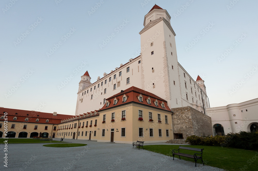 renewed Bratislava castle, Slovakia