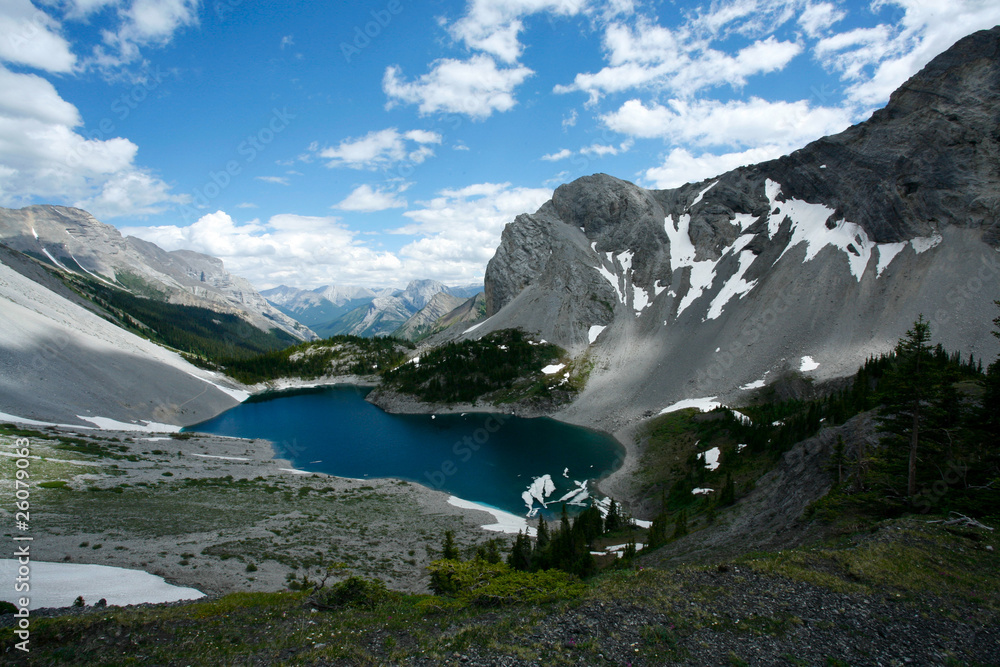 Galatea Lake in the Rocky Mountains of Canada