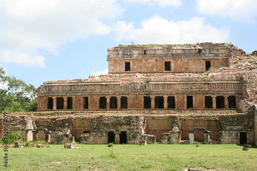 rovine di un palazzo reale Maya in Yucatan, Messico