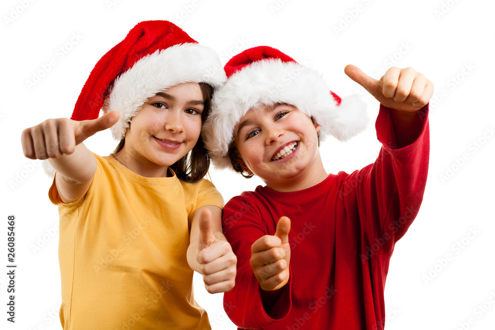 Christmas time - boy isolated on white background Christmas time - boy isolated on white background