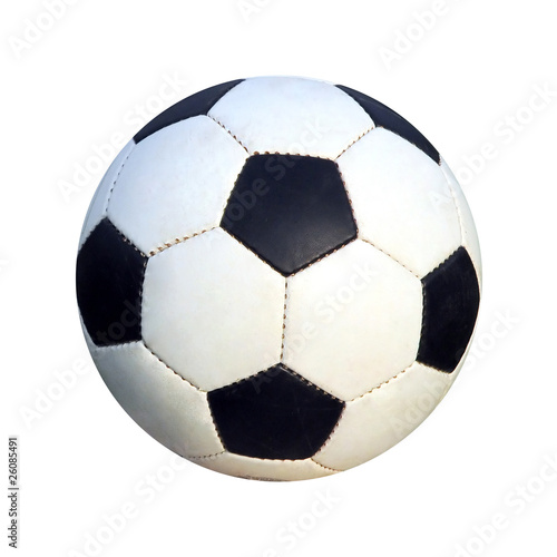 Soccer ball isolated over 100% white background