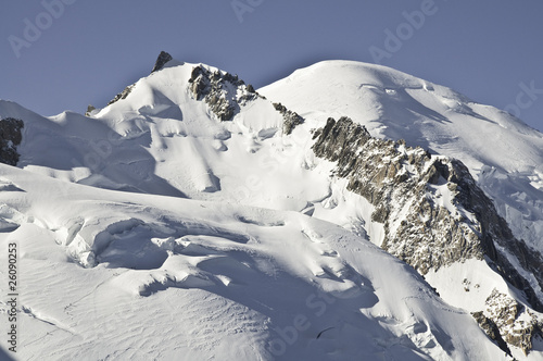Vistas desde l'Aiguille du Midi (3842 metros).