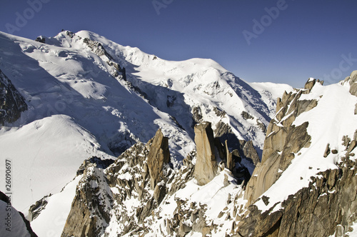 Vistas desde l'Aiguille du Midi (3842 metros)