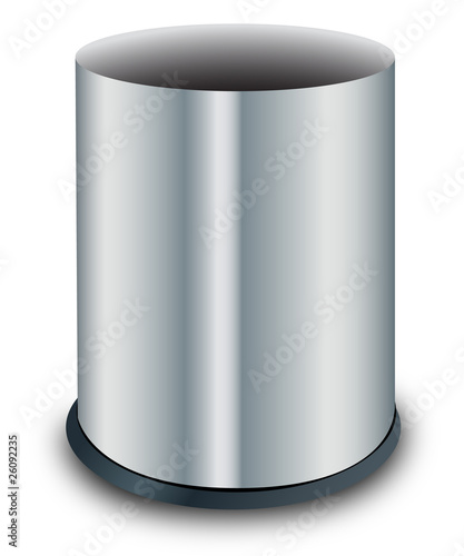 poubelle en métal - acier