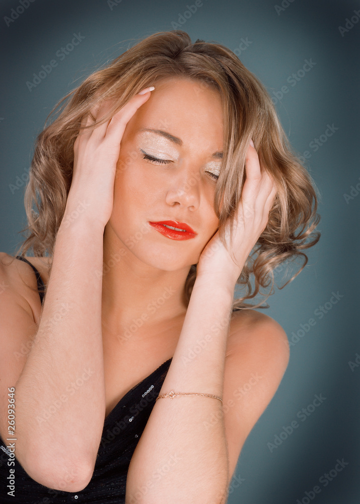 Fototapeta premium beautiful sexy blond girl