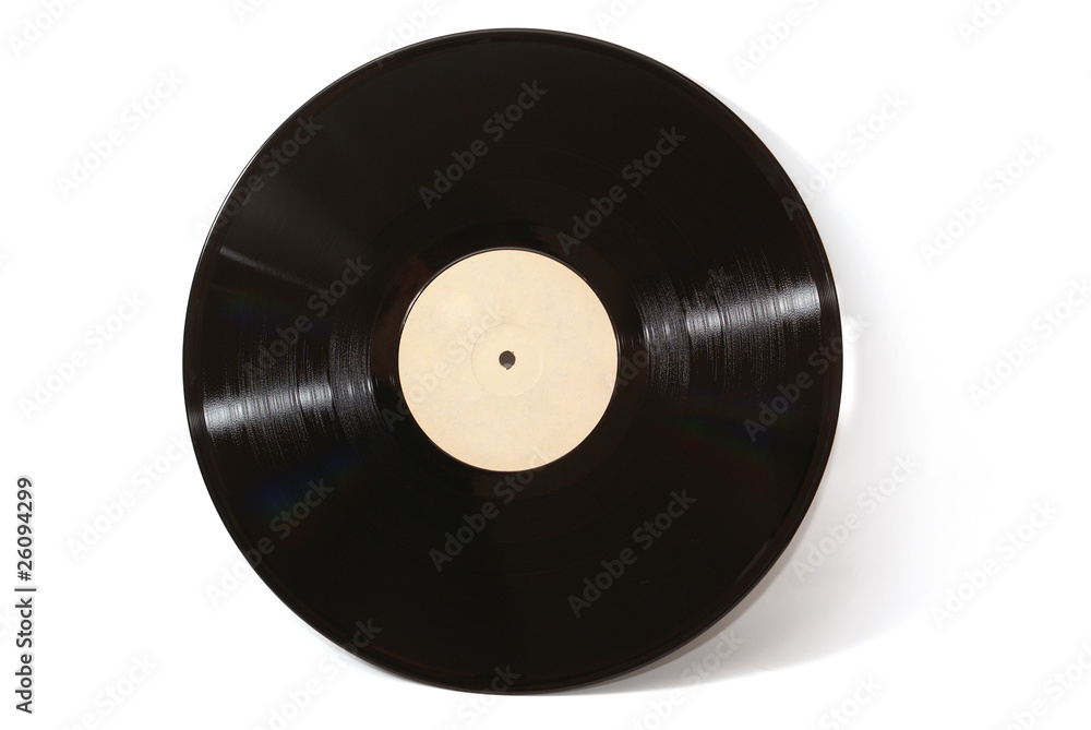 Gramophone vinyl record isolated on white background Gramophone vinyl record isolated on white background