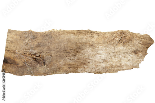 old wood with clipping path