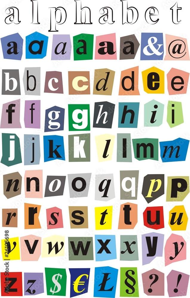 Alphabet - small letters Alphabet - small letters