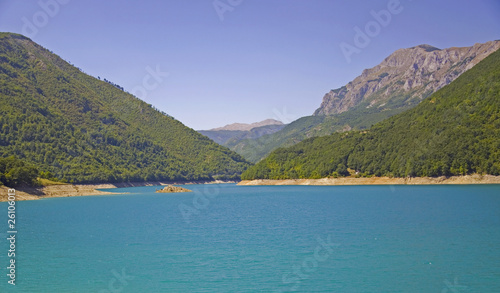 Blue lake in mountains © Krzysiek