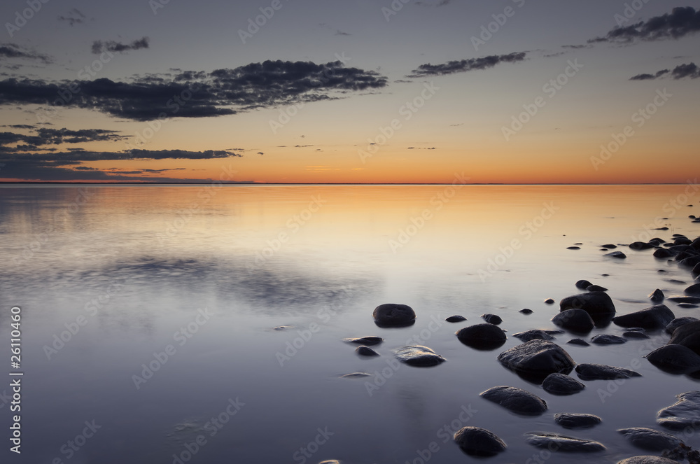 Ocean scene. Southern of Sweden.