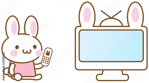 うさぎ　テレビ
