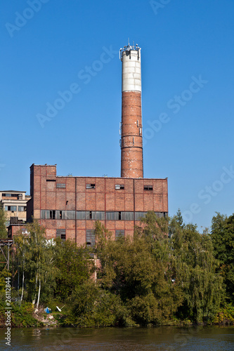 old abandoned industrial building