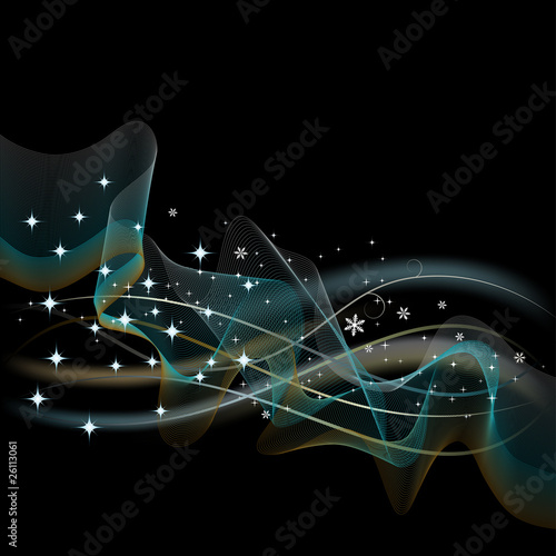 Abstract Black background. Vector Illustration
