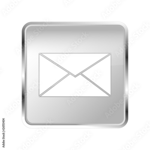 Button eMail silber grau