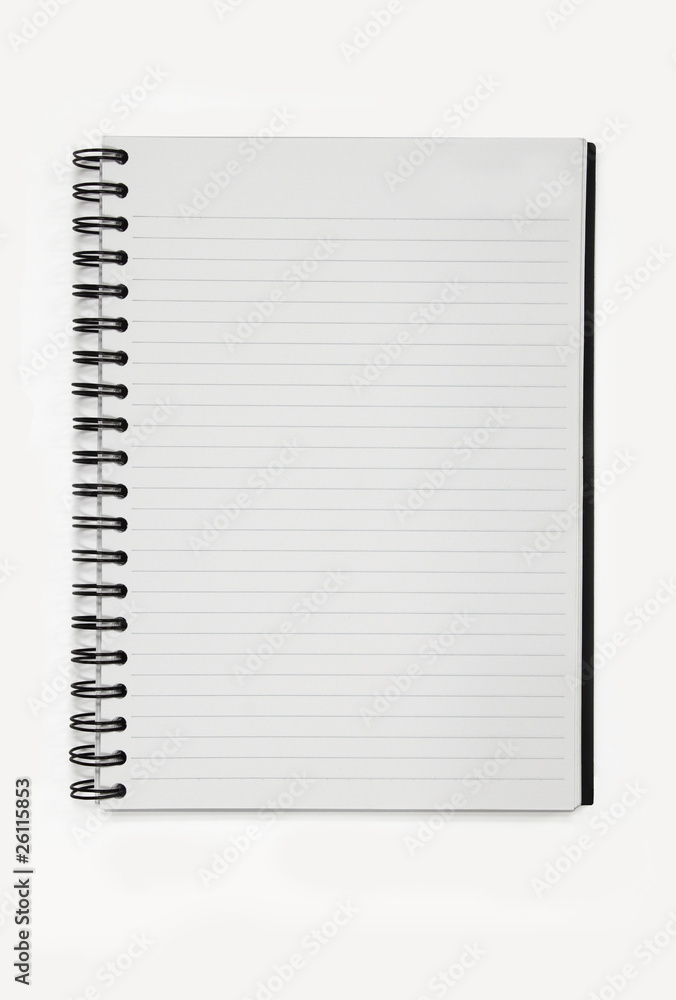 spiral notebook paper with line isolated background. spiral notebook paper with line isolated background.