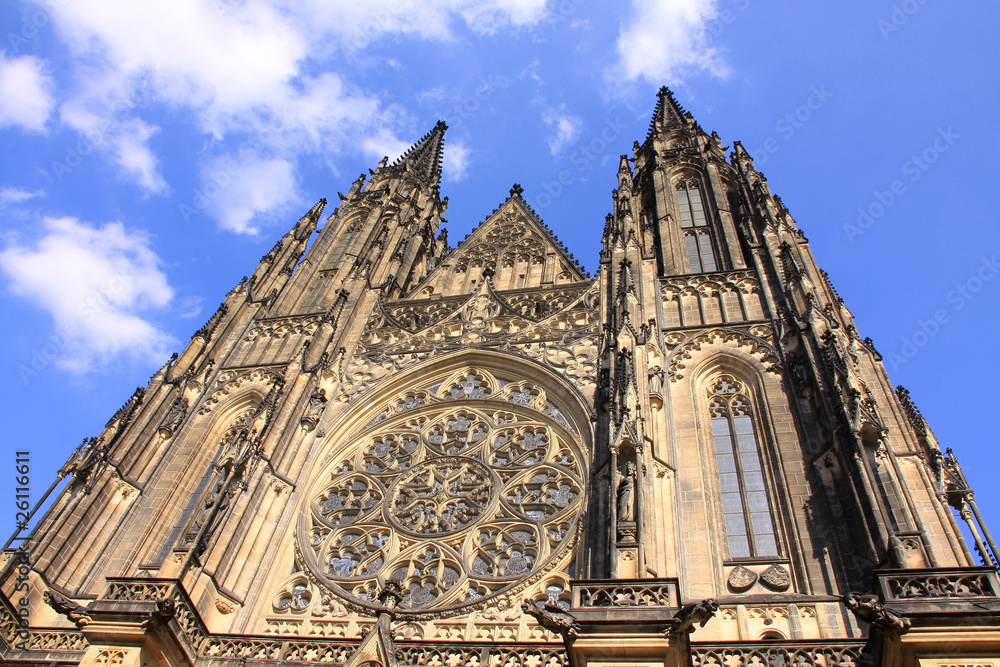 Fototapeta premium The View on St. Vitus Cathedral in Prague