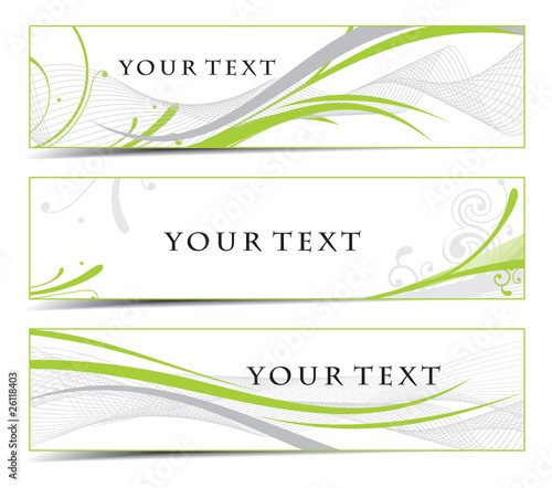 Abstract banners