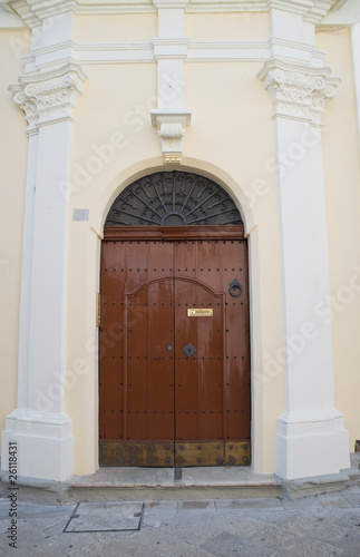 Wooden Portal. Matera. Basilicata. © Mi.Ti.