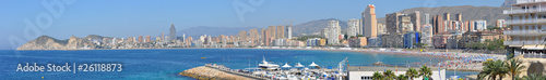 Panorámica de playa de poniente Benidorm photo