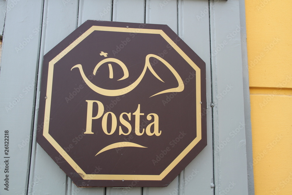 Obraz premium Budapest,panneau postal