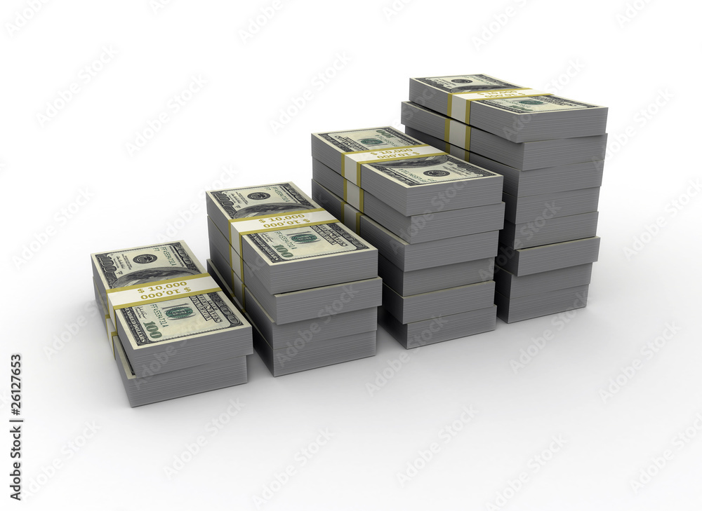 Graph from us dollar bills Graph from us dollar bills