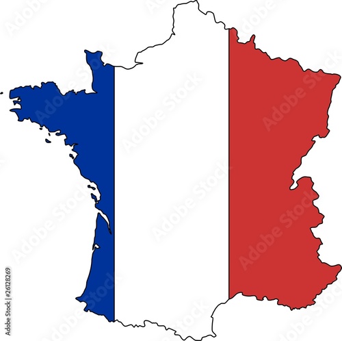 Frankreich Flaggenvektor