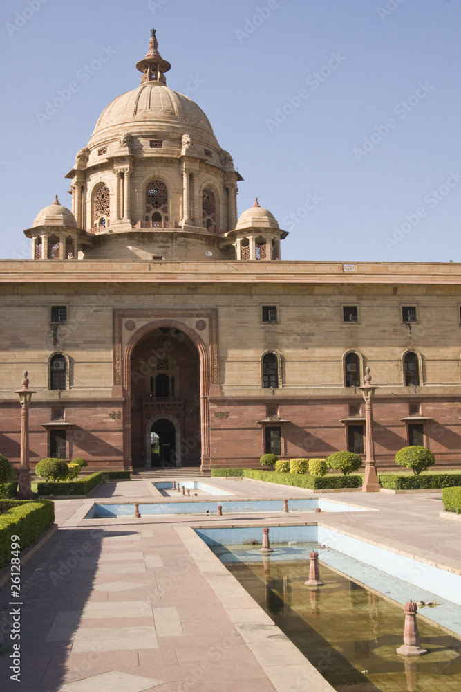 Indian Government buildings. Raj Path, New Delhi, India.