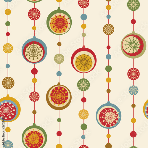 Christmas nad New Year seamless background