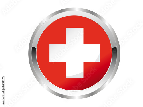 Schweiz Button - Silver Edition