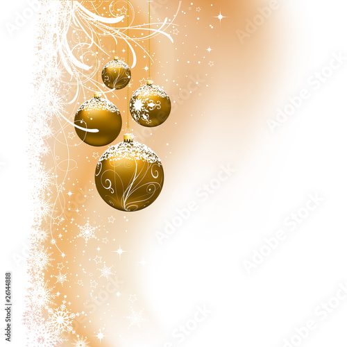 Christmas bauble background