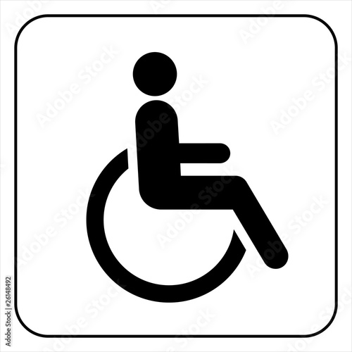 disabled icon  sign vector
