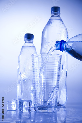 Water bottle background