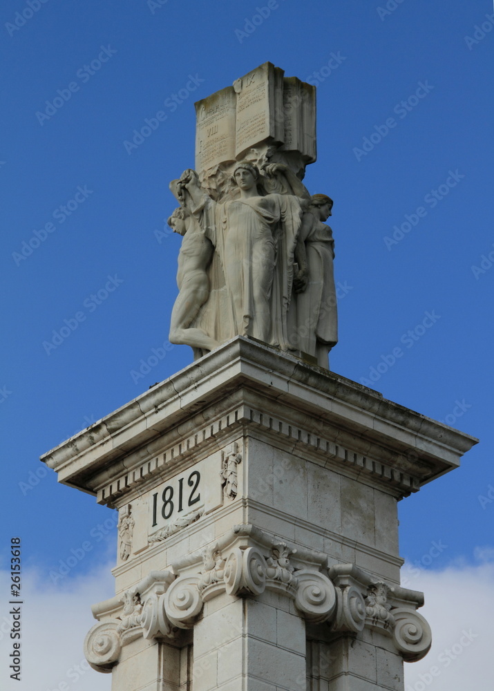 Cortes de Cádiz, monumento