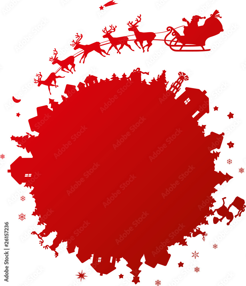 Obraz premium Weihnachtsplanet